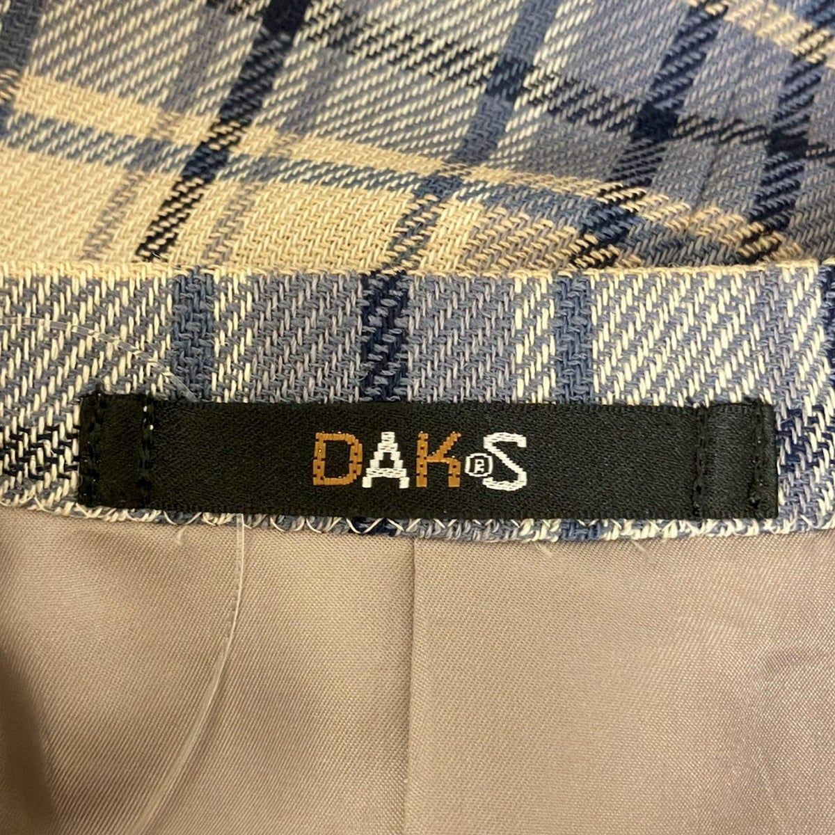 DAKS(ダックス) ジャケット サイズAB6 メンズ - ベージュ×ブルー