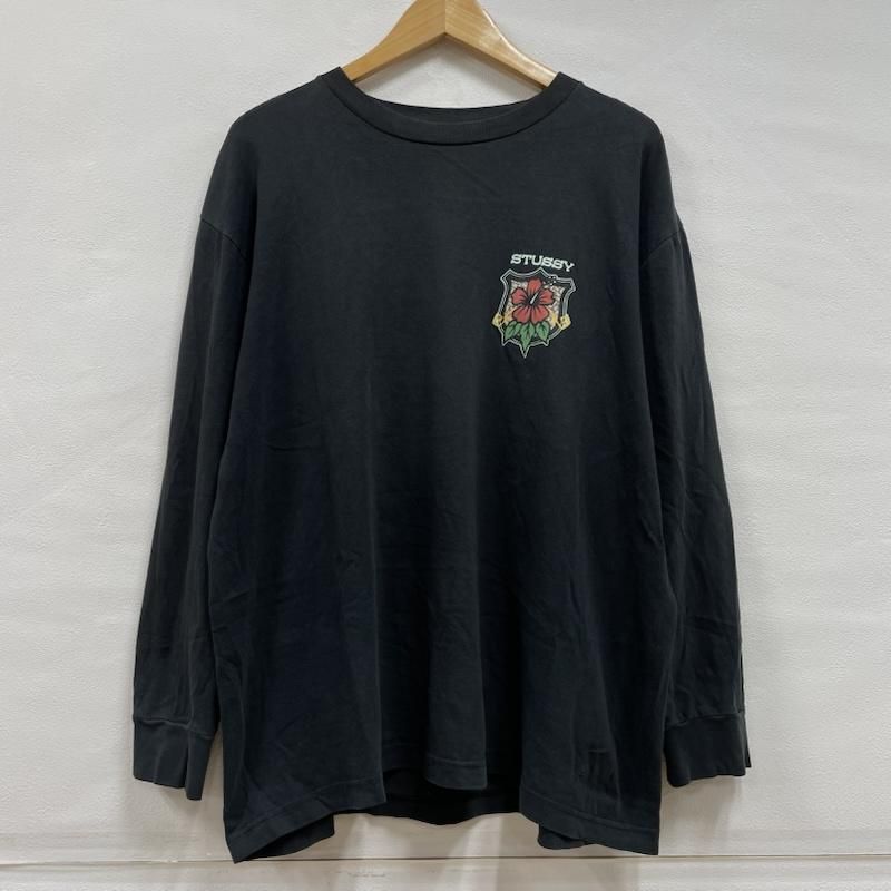 old stussy 90s 00s ビンテージ 長袖シャツ ステューシー STUSSY ステューシー ヴィンテージ 80s 初期 長方形黒タグ USA製