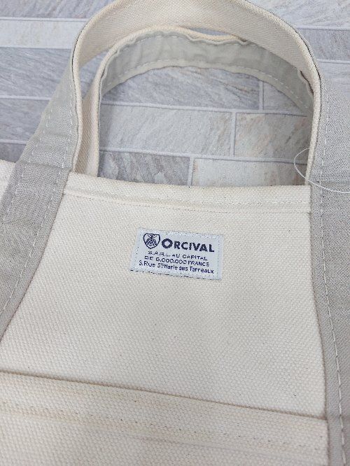 ◇ ORCIVAL オーシバル トート ハンド バッグ ライトベージュ グレー系 レディース P  【1405230007512】