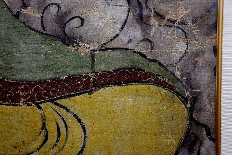 中国美術　絵画　古画　額装　布絵肉筆画　仏画　反弾琵琶図 中国美術 絵画 古画 額装 布絵肉筆画 仏画 反弾琵琶図 - メルカリ