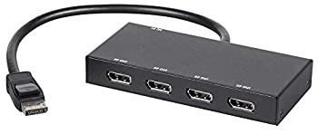 Monoprice 4?- port Displayport 1.2?to DisplayPortディスプレイポート MST ハブ DP to DP