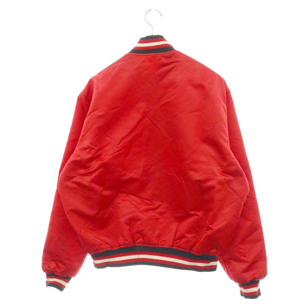 STARTER (スターター) 90s NBA CHICAGO BULLS Satin Varsity Jacket シカゴブルズ サテンジャケット スタジャン レッド