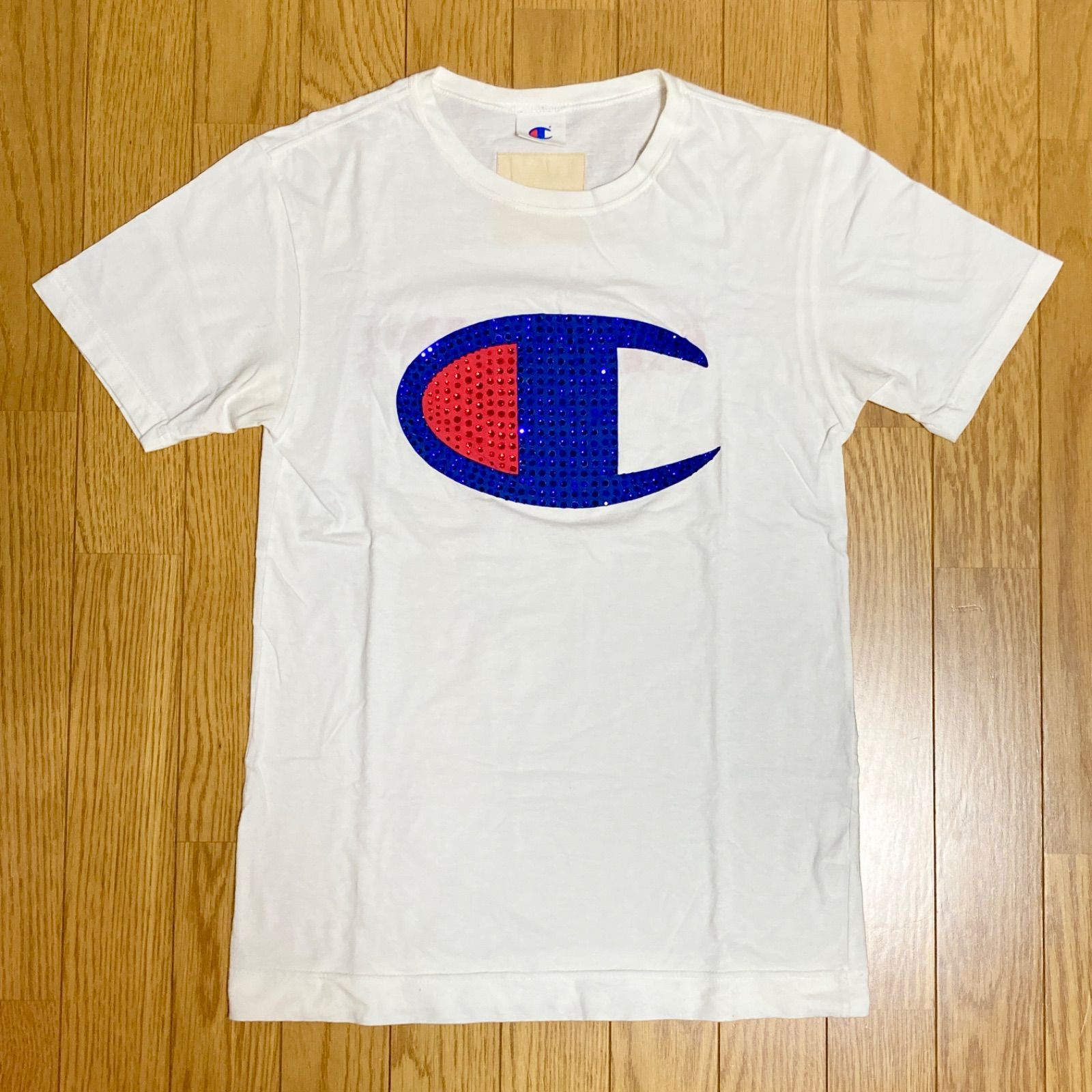 サイズ：M】ドレスキャンプ チャンピオン スワロフスキー Tシャツ 