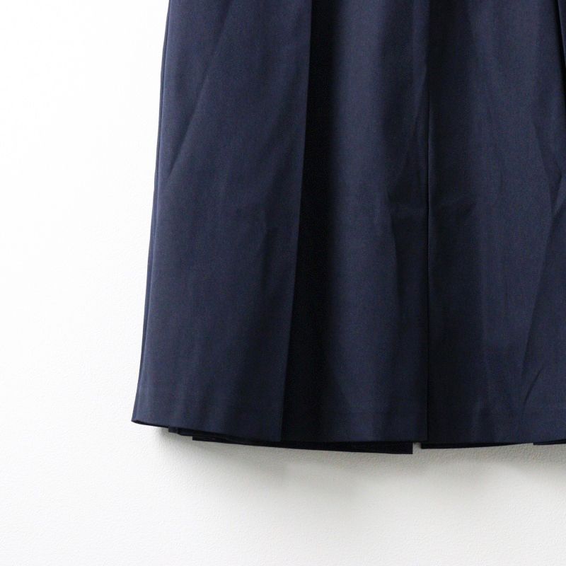 美品☆マチャット　machatt プリーツスカート 美品 マチャット MACHATT ボックスプリーツスカート/ネイビー