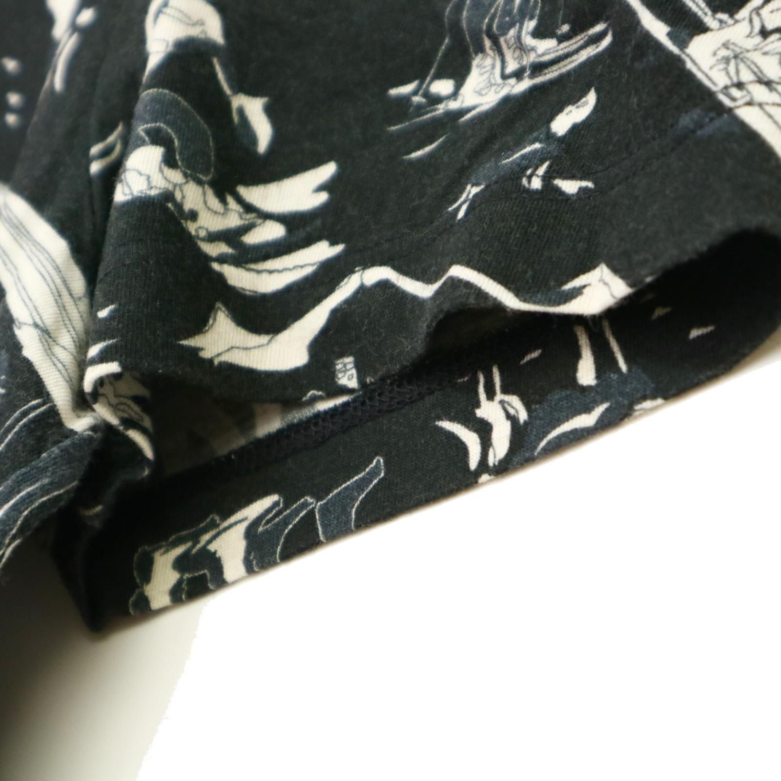 モンクレール MONCLER スキープリント 総柄 Tシャツ 半袖 希少 グレー 