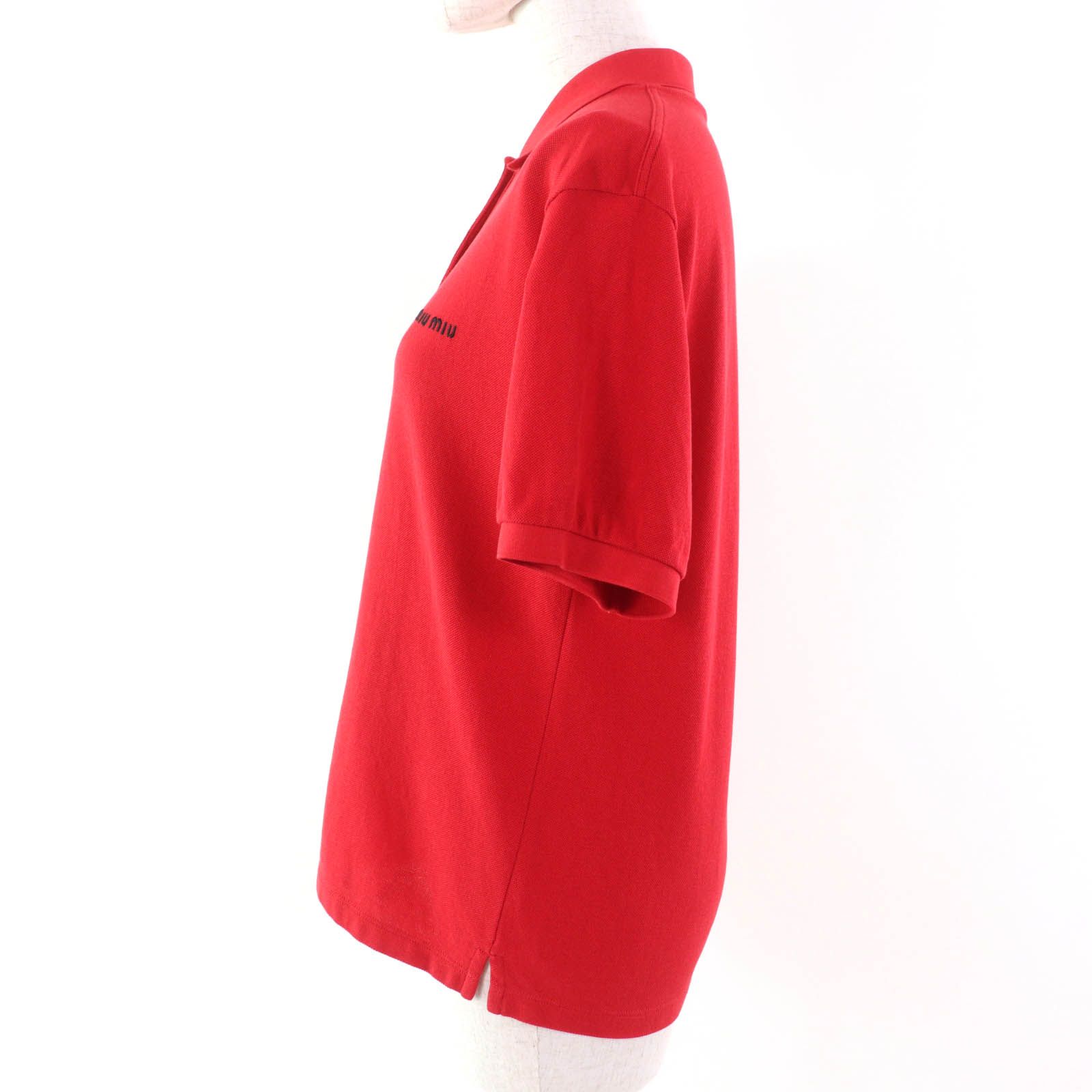 ミュウミュウ　miumiu コットンピケ ポロシャツ　美品　L 三越伊勢丹 | MIU MIU/ミュウミュウ通販 | コットンピケ