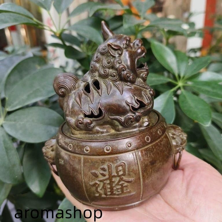 銅器 香炉 神獣香炉 香道具 茶道具 工芸品 置物 銅器 香炉 神獣香炉 香道具 茶道具 工芸品 置物 - メルカリ