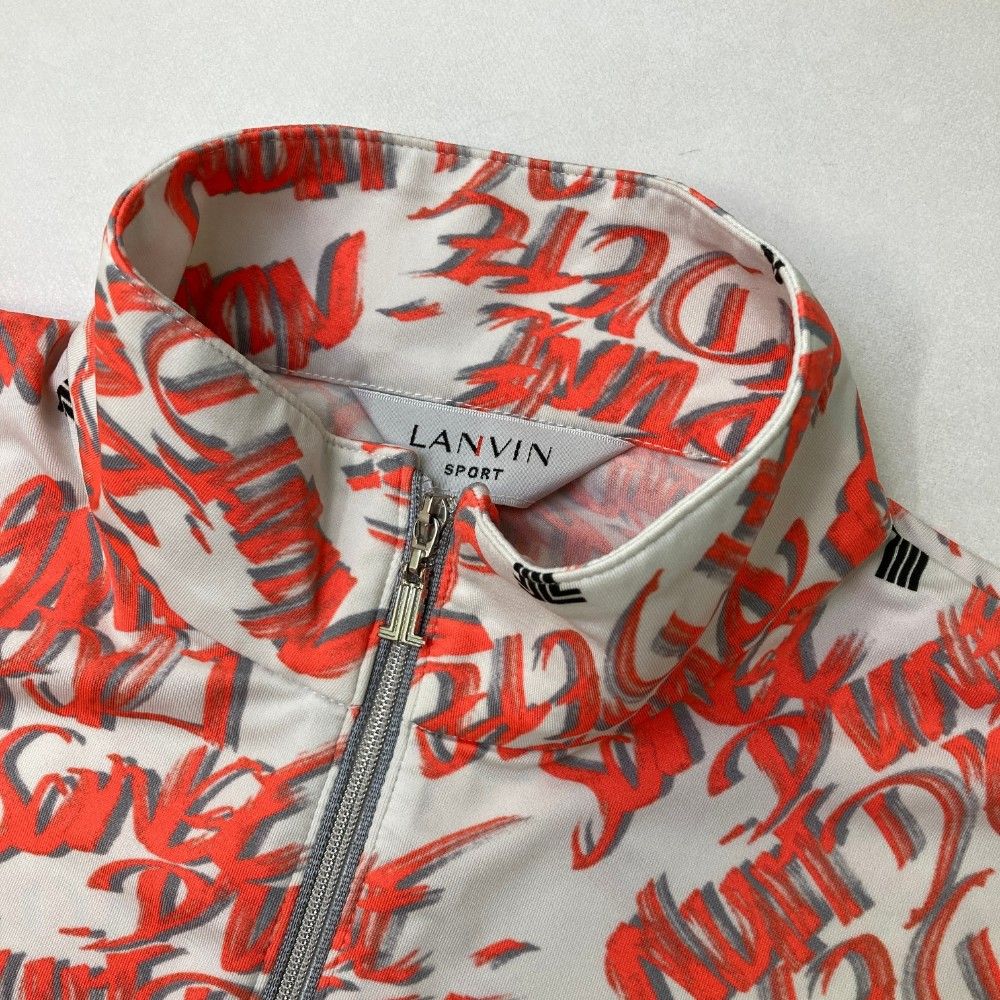 サイズ：38 LANVIN SPORT ランバン スポール ハーフジップ 半袖T