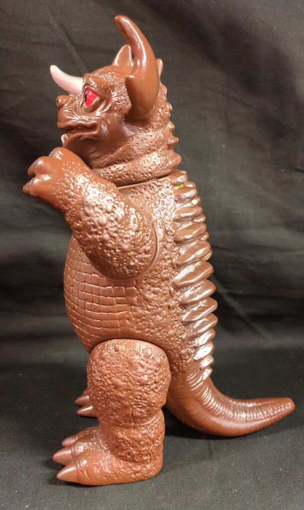 バラゴン 未塗装⁄茶色 マルサン復刻ソフビシリーズ＊M1号 世紀の大怪獣