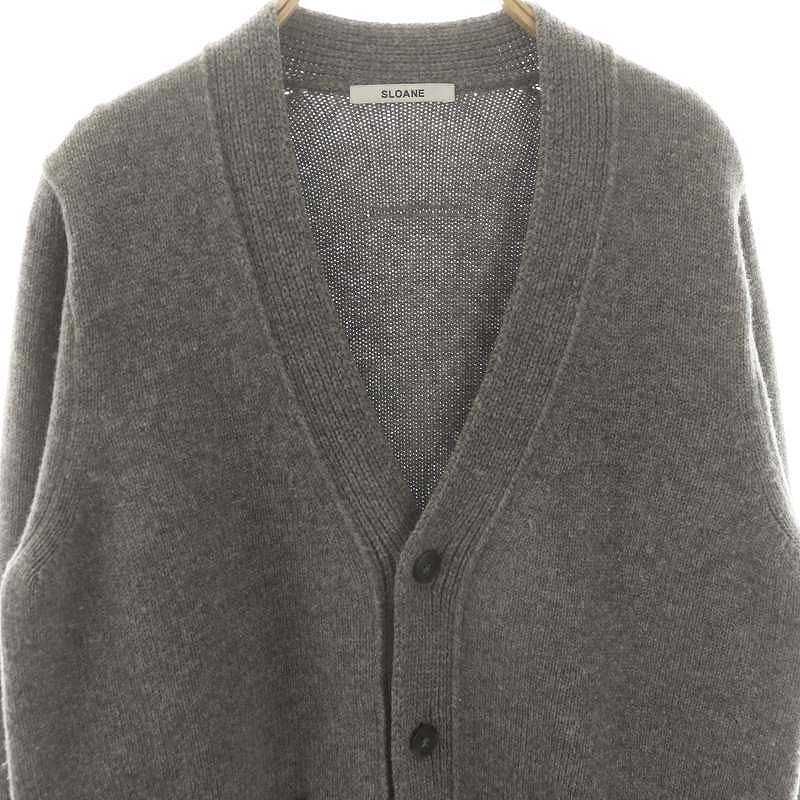 スローン SLOANE 5G super geelong lambswool Vneck cardigan
