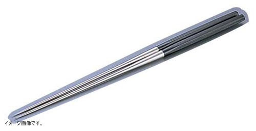 本焼ステンレス黒合板六角柄盛箸 240mm