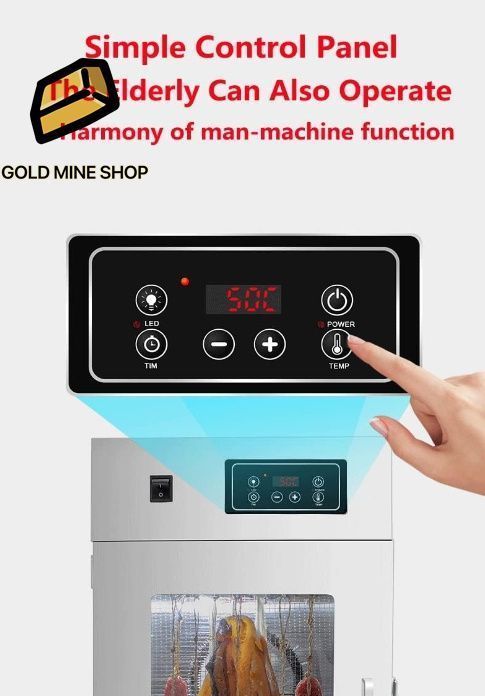 回転ソーセージベーコンチキンアヒル魚牛肉乾燥機24時間デジタルタイマー付き