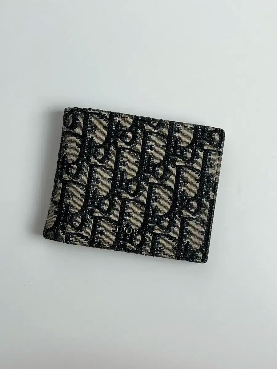 純正品| os ディオール オブリーク ベージュ 二つ折り財布
