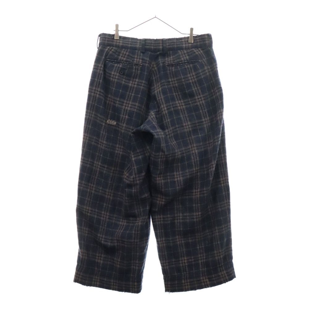 kolor チェックパンツ kolor チェック柄 ワイドパンツ サイズ1 （kolor チェック
