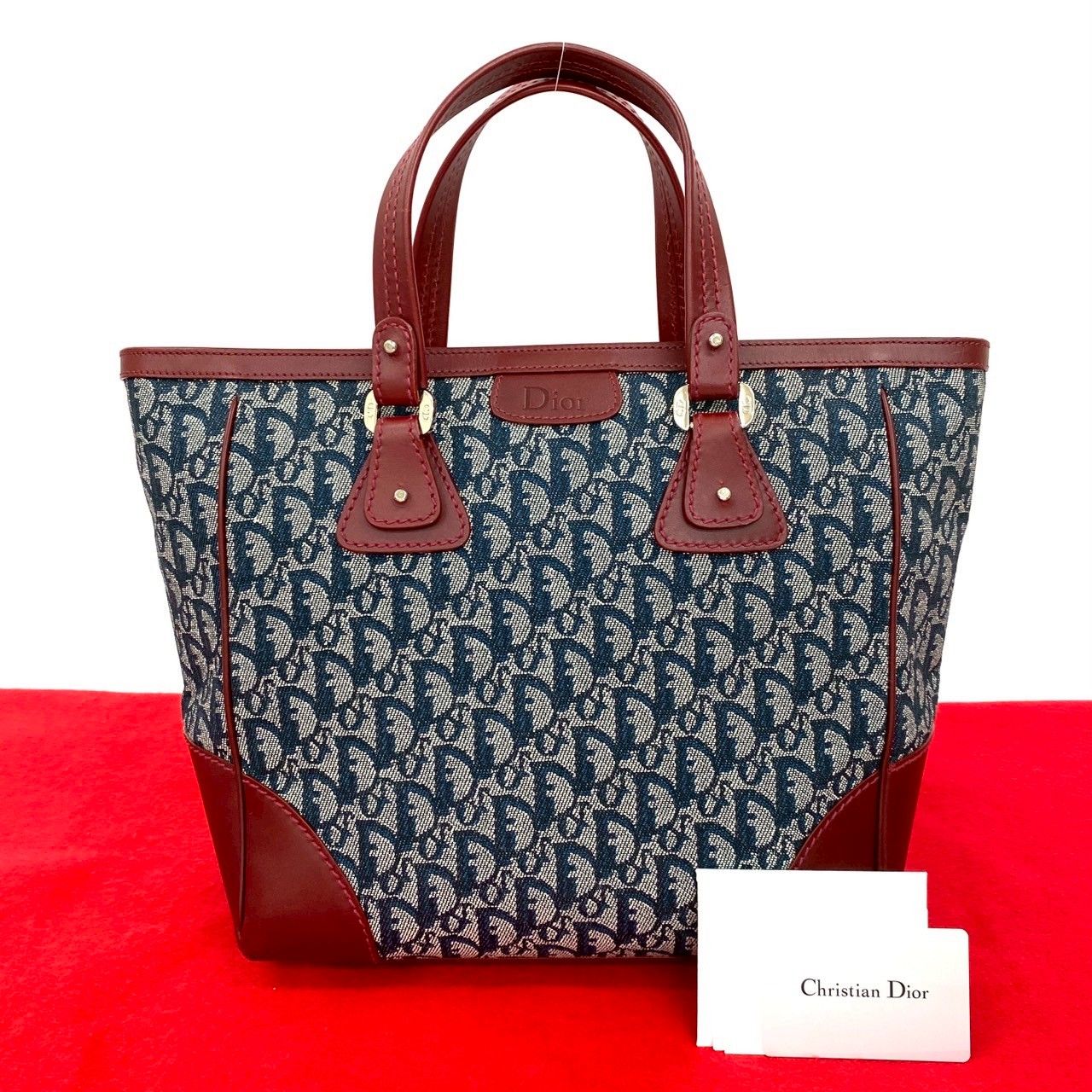 極 美品 Christian Dior ディオール ロゴ トロッター 柄