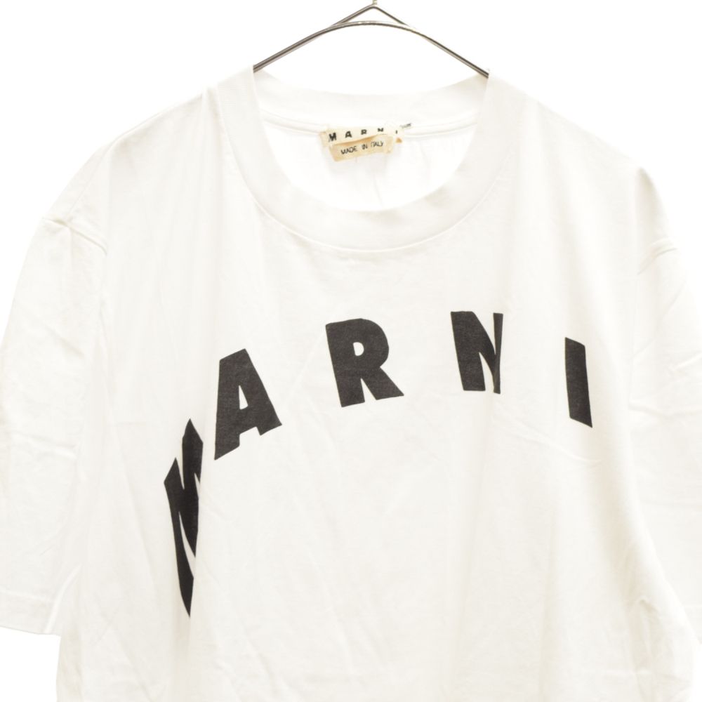 MARNI (マルニ) 21SS アーチ ロゴ プリント クルーネック 半袖 Tシャツ