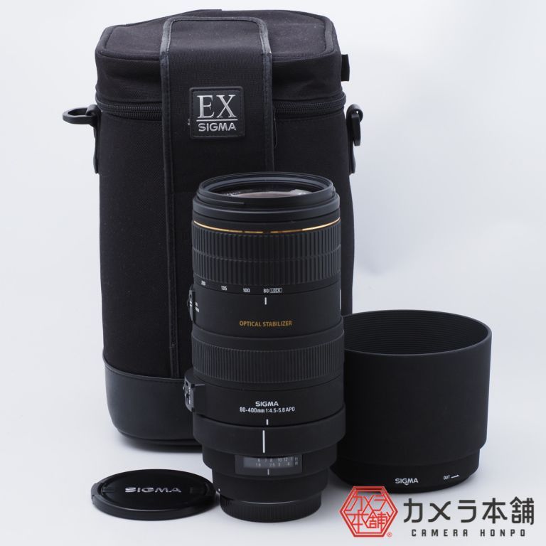 店舗 SIGMA シグマ 80-400mm F4.5-5.6 APO D OS EX - カメラ