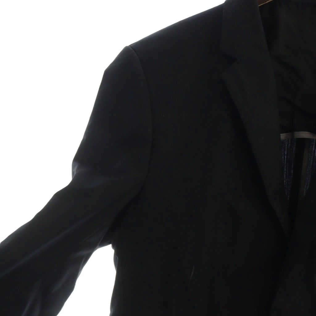 ヒューゴボス ベロア テーラードジャケット エルボーパッチ 48ブラック 美品 ヒューゴボス HUGO BOSS FRATELLI TALLIA DI DELFINO フラッテリ