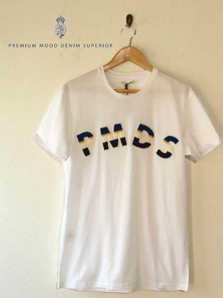 PMDS ロゴワッペン Tシャツ　綿100％　made in italyサイズM