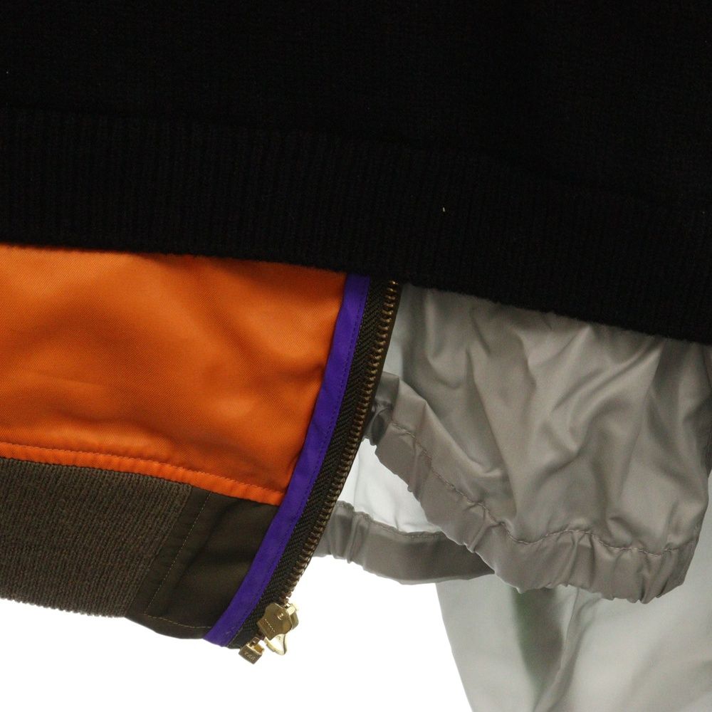 kolor (カラー) 21AW ウールレイヤードデザインニットセーター 