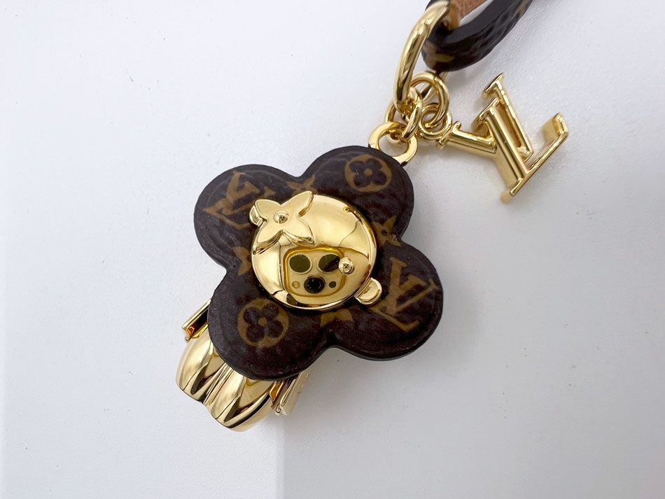 LOUIS VITTON ルイヴィトン バッグチャーム・ミニ ヴィヴィエンヌ モノグラム レザー ゴールド M02177