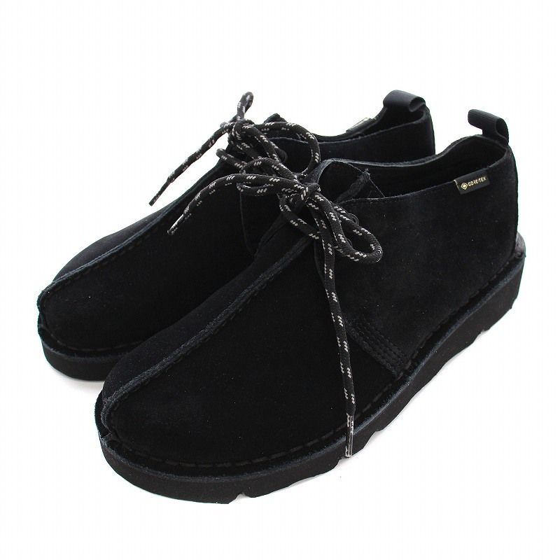 クラークス ワラビーゴアテックス ブラックスエード UK7.5 クラークス clarks ゴアテックス GORE-TEX WALLABEE GTX ワラビー
