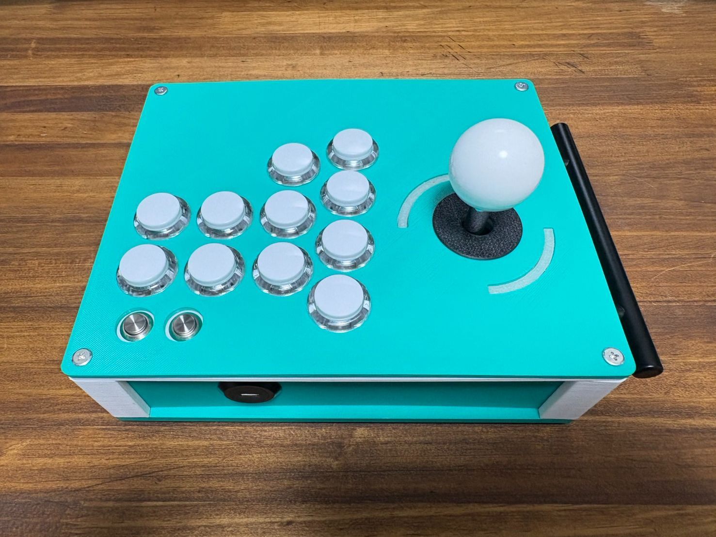 DP-3SE/ボタンも光る！LED搭載/レバーモデル　グリーン×ピンク(LED) 新品】LED搭載レバーアケコン DP-3SE グリーン×ピンク 光る