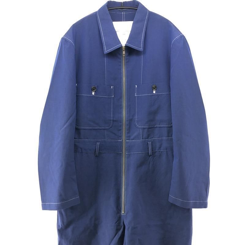 COMME des GARCONS Homme 90s ウールジャンプスーツ ブルー M AD1996 IU-100010 コムデギャルソンオム 24