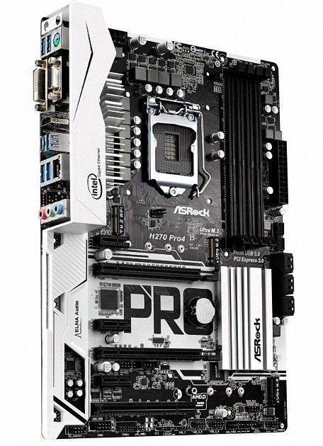 ASRock H270 Pro4 LGA1151 DDR4 M-ATX Intel Motherboard 【公式通販】