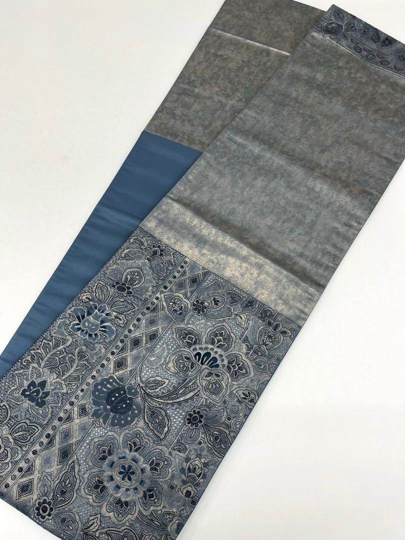 相良刺繍 汕頭刺繍 袋帯 唐花 正絹 お太鼓柄 Q1285 - メルカリ