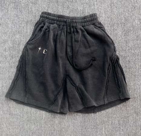 THUG CLUB サグクラブ グレー ショートパンツ ゴムウエスト THUG CLUB サグクラブ グレー ショートパンツ ゴムウエスト