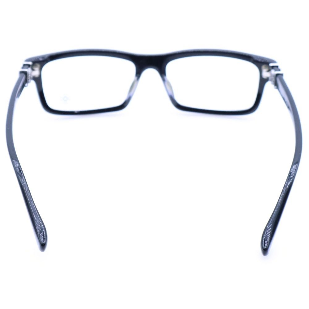 CHROME HEARTS クロムハーツ BEEF TOMATO-A ホースシューテンプル スクウェアアイウェア 眼鏡 ブラック