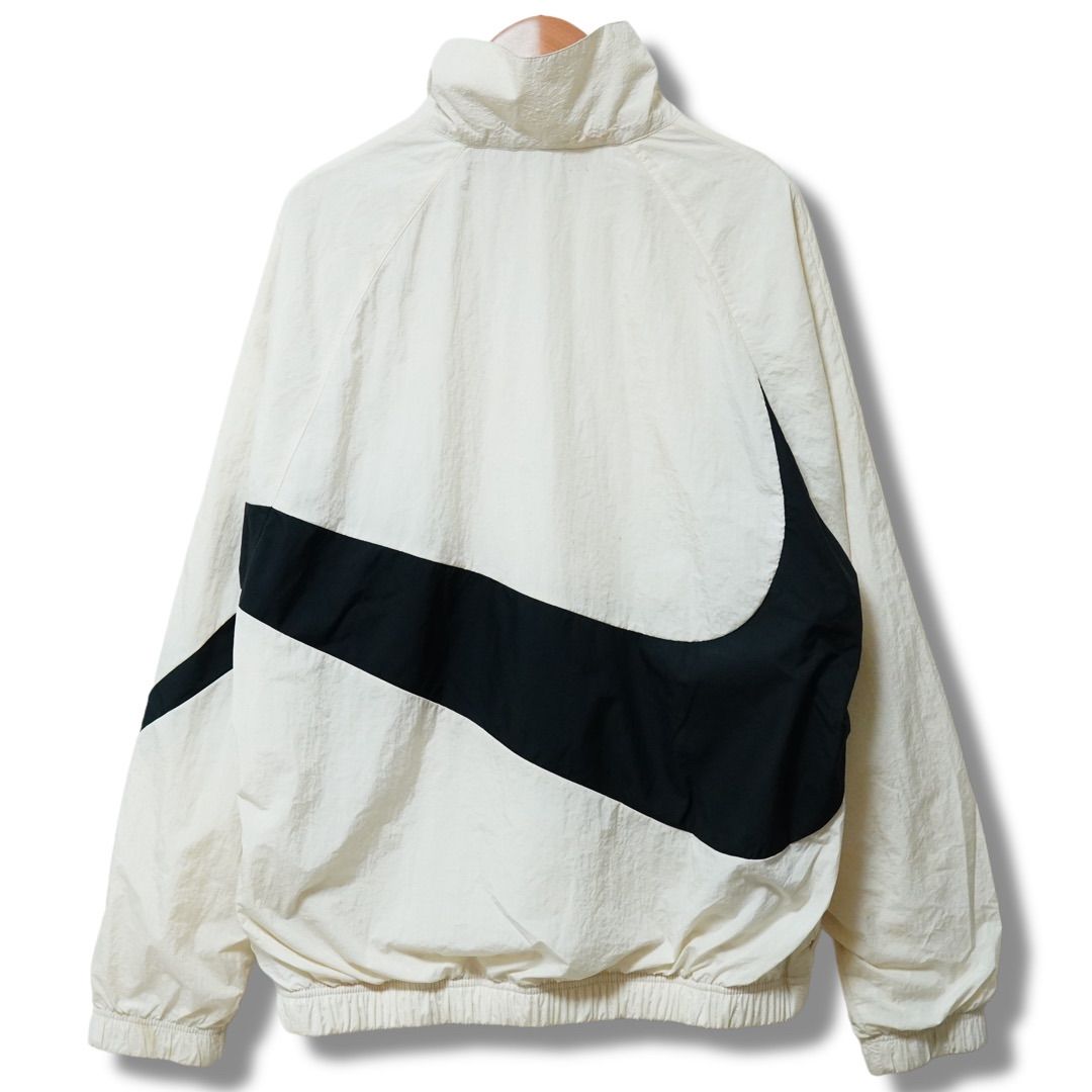 ナイキ NIKE ナイロンジャケット L 相当 (表記M) クリーム色 00s ロゴ