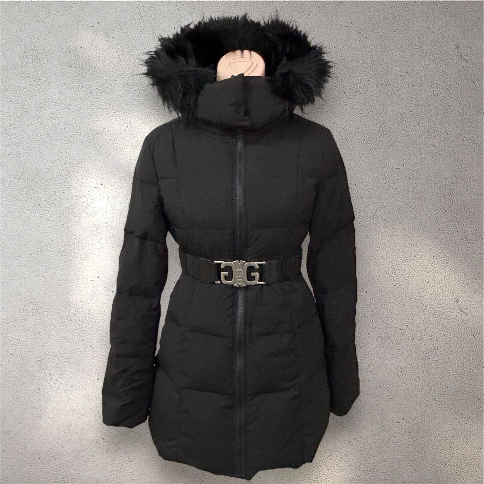 GYDA ジェイダ ダウンジャケット ベルト付き ファー - メルカリ