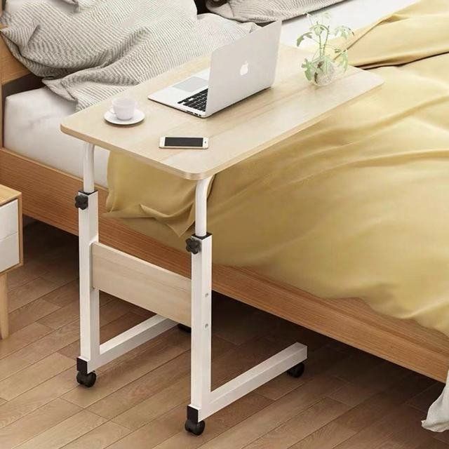 サイドテーブル ソファサイド ベッドサイド ベッドテーブル ソファテーブル 小物置き リビングサイドテーブル キャスター付き ホワイト