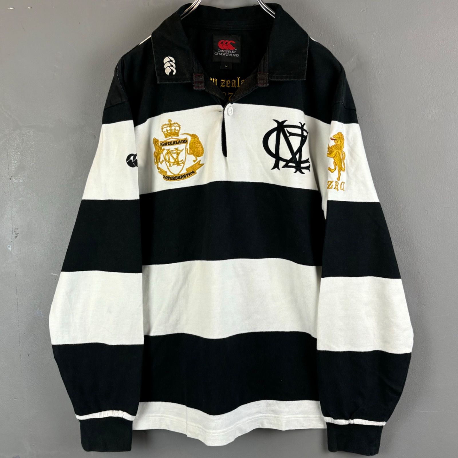 Canterbury of New Zealand Logo Embroidery Rugby Shirt カンタベリー