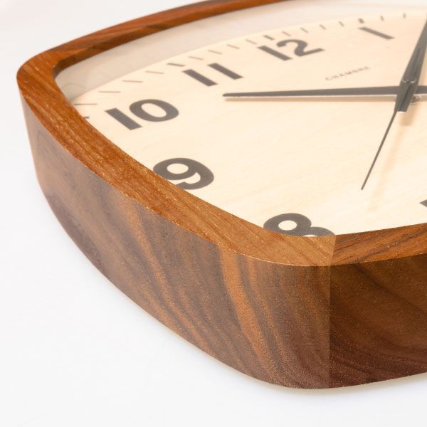 CHAMBRE シャンブル R-SQUARE CLOCK OAK アールスクエア クロック