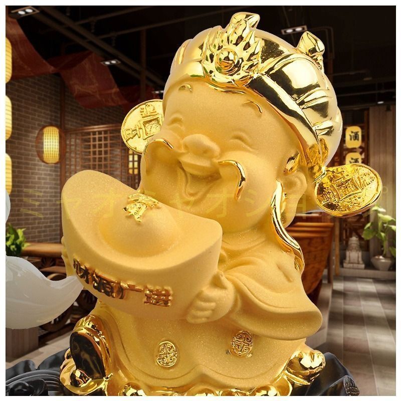 富の神 白菜 金色 ゴールド 黄金 開運 運気アップ 風水 インテリア 玄関 リビング 贈り物 オフィス 開業祝い 風水グッズ 金運 財運 招財 子宝 安産祈願 無病息災 NEXPOTALLINN_EU