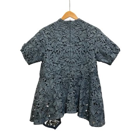 レキサミ REKISAMI ブラウス 半袖 クルーネック 刺繍 コットン