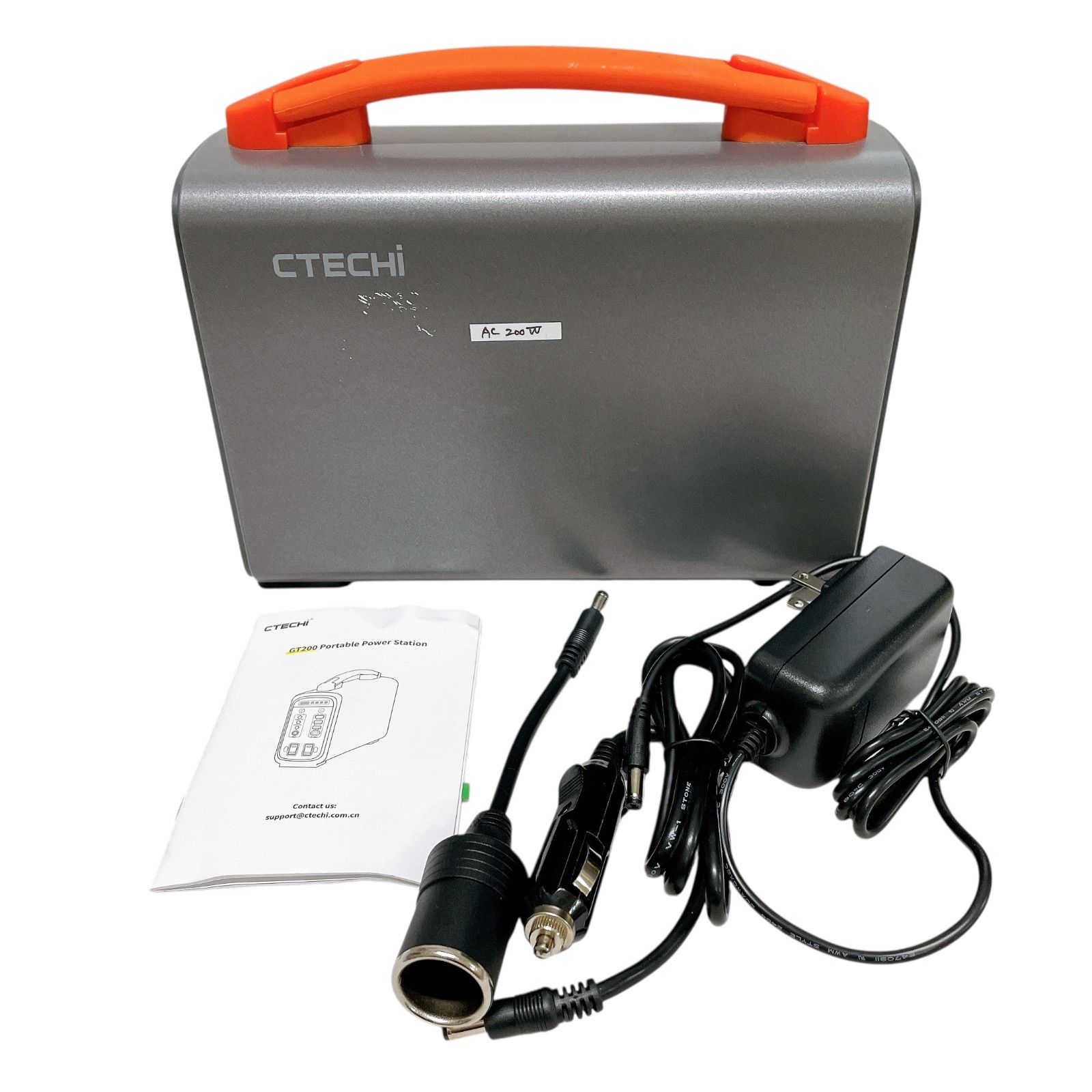 NK83 CTECHi GT200 ポータブル電源 AC200W AC出力ポート USBポート