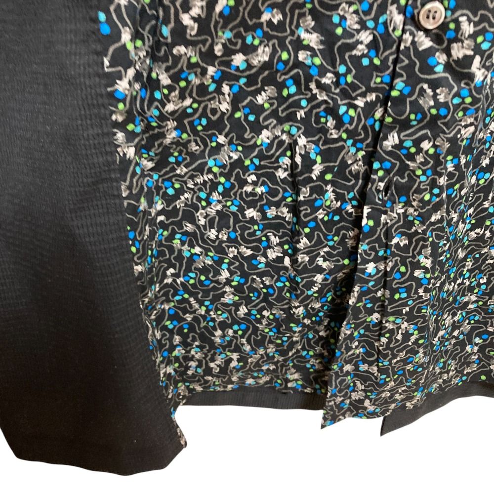 美品 23AW Zucca ズッカ グラニュラープリント シャツワンピース M