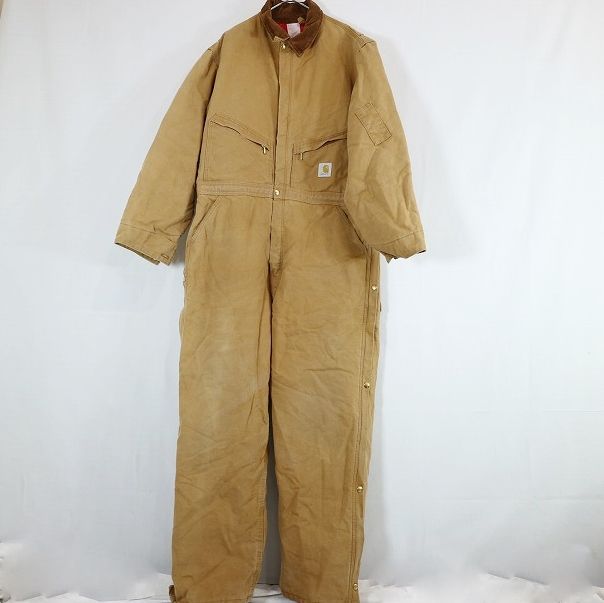 80s USA製 Carhartt カーハート オールインワン ツナギ ダック地 作業