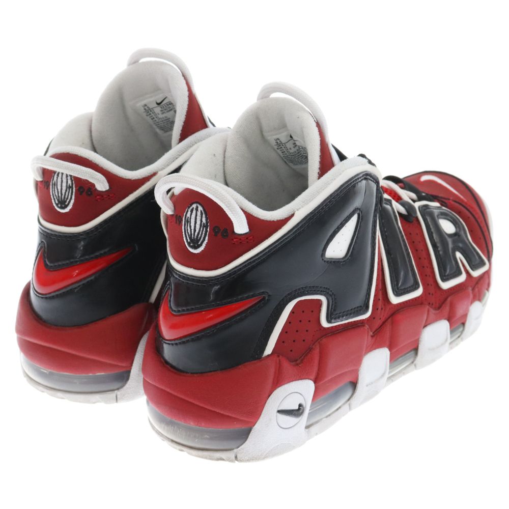 NIKE (ナイキ) AIR MORE UPTEMPO 96 エア モア アップテンポ モアテン ハイカットスニーカー レッド  US9.5/27.5cm 921948-600 - メルカリ