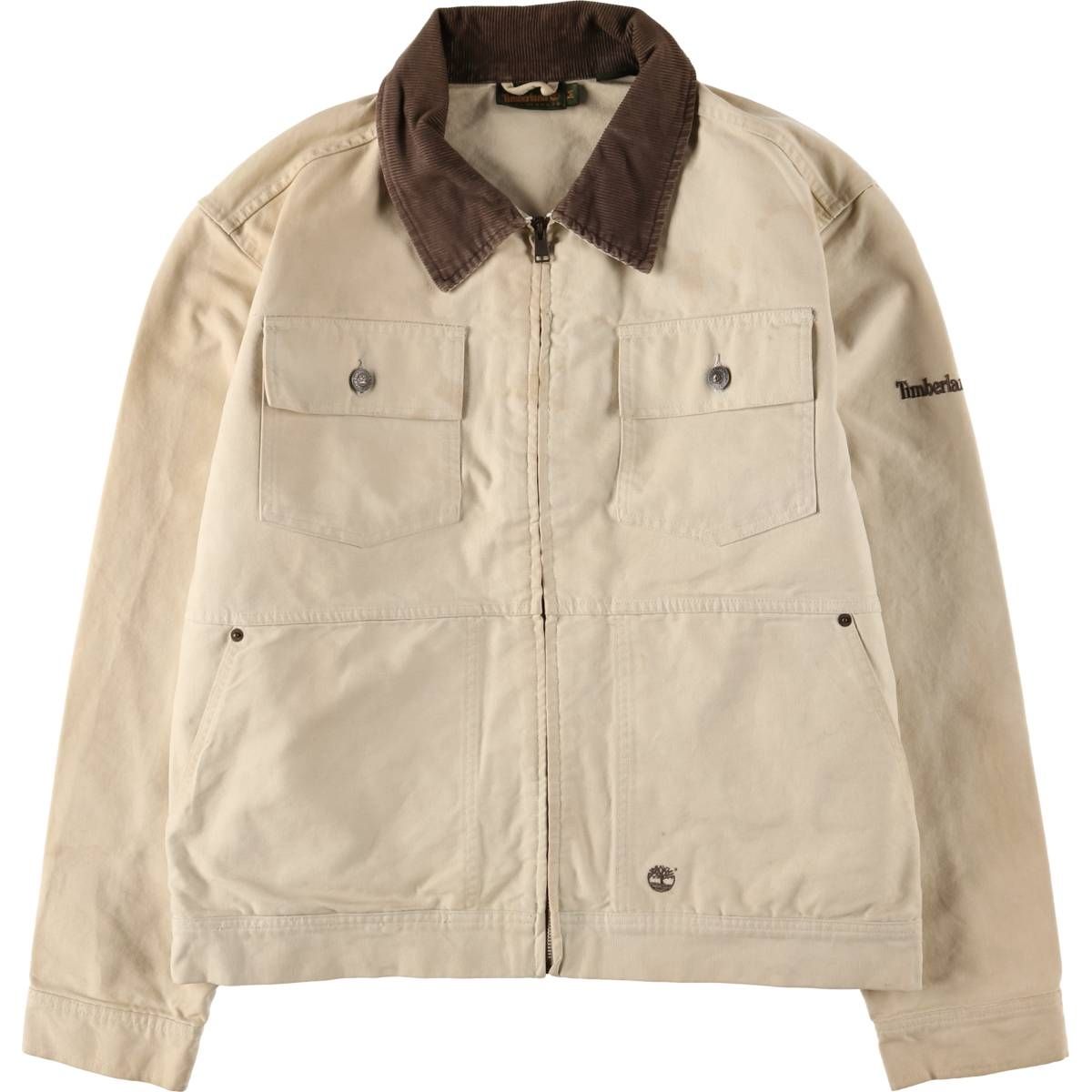 古着 90~00年代 ティンバーランド Timberland WEATHERGEAR ダックワークジャケット メンズM相当|eaa585118
