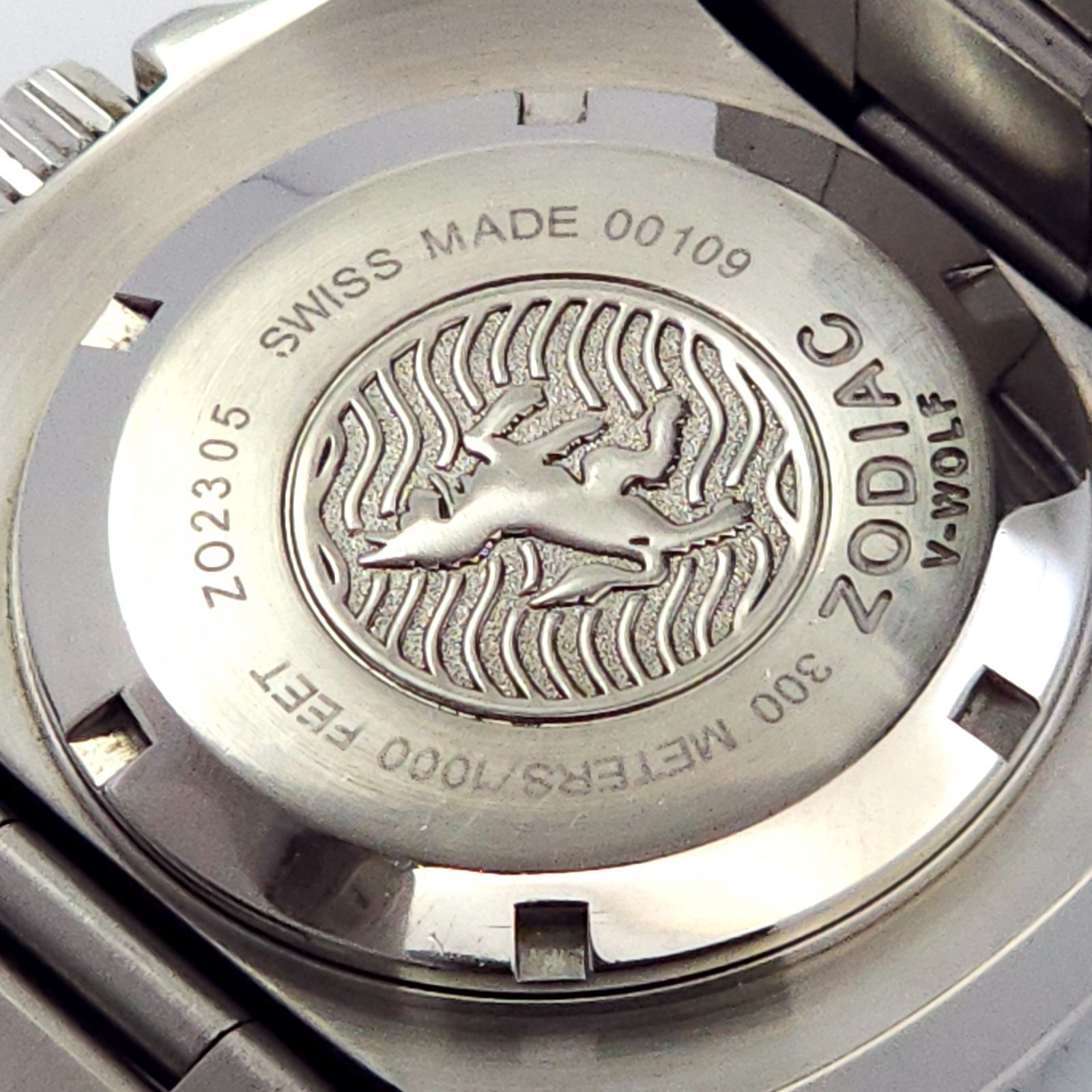 ☆良品 ZODIAC ゾディアック V-ウルフ ZO2305 QZ 動作品 水色 - メルカリ