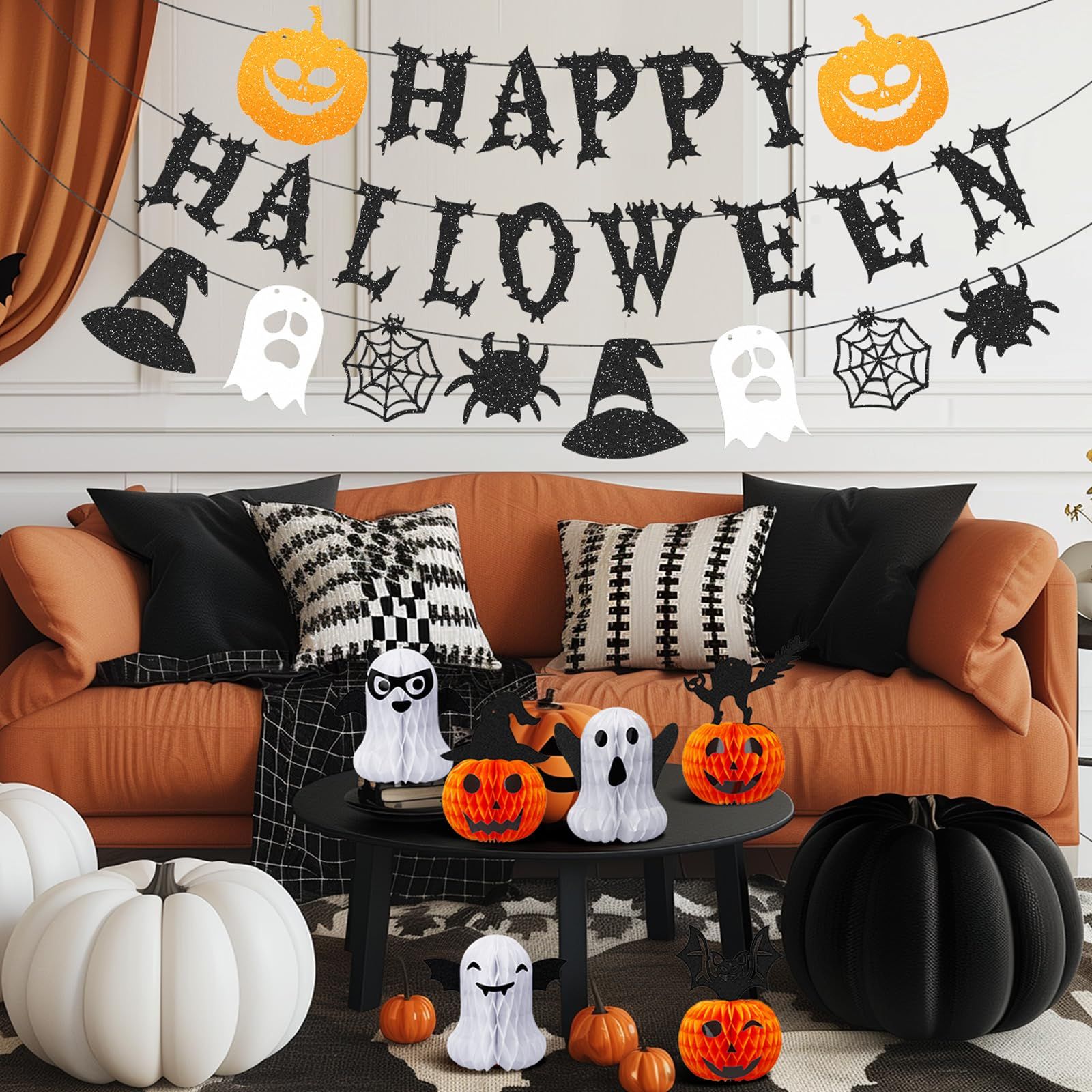 店舗装飾 ハロウィーン ハロウィーン パーティー ハニカム飾り