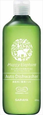 まとめ買い-20点セット ハッピーエレファント 食器洗い機用ジェル 420ml サラヤ 自動食器洗い洗剤