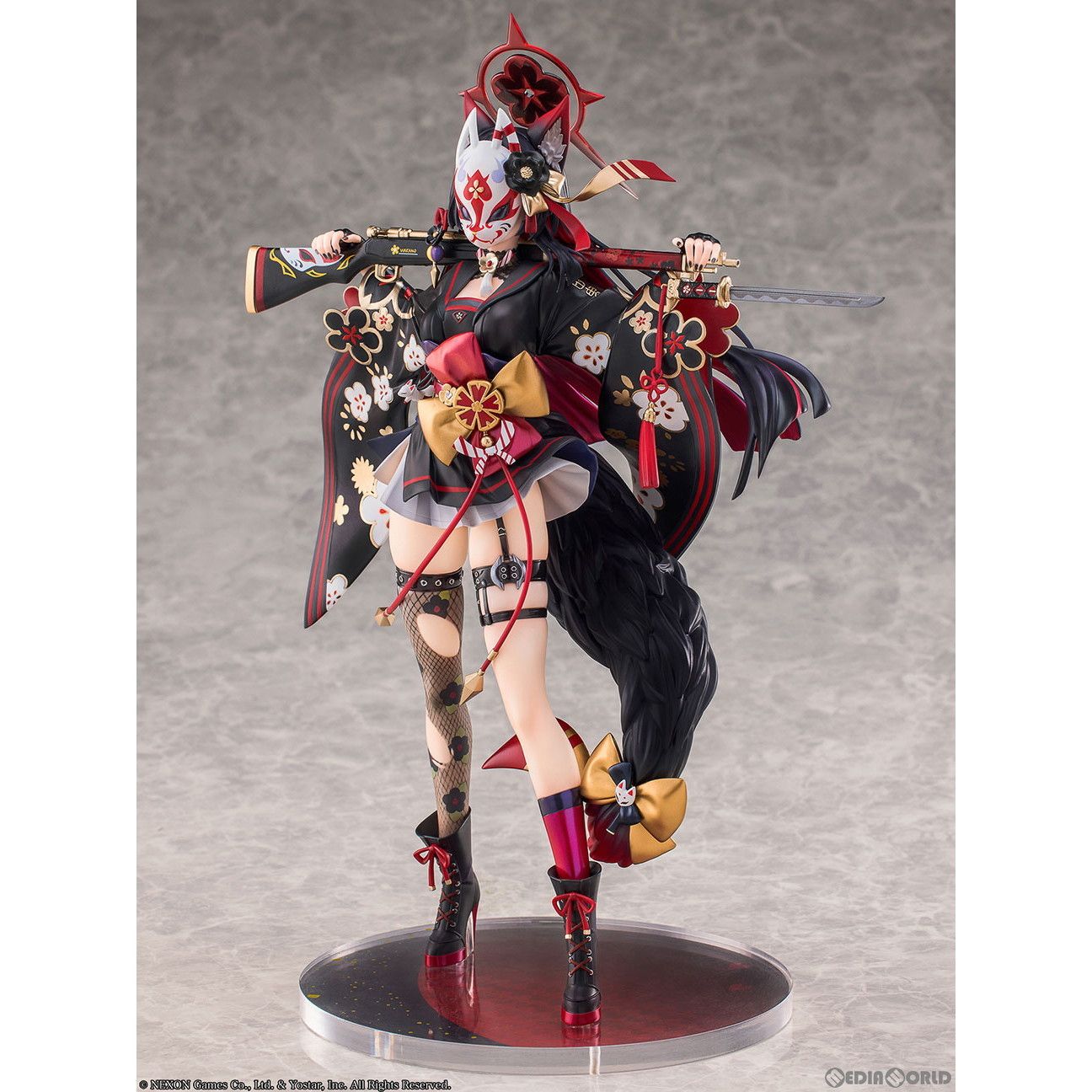 ネオンマックス ブルーアーカイブ ワカモ　1/7 完成品 フィギュア 中古】(本体A/箱B)ブルーアーカイブ-Blue Archive- ワカモ 1/7