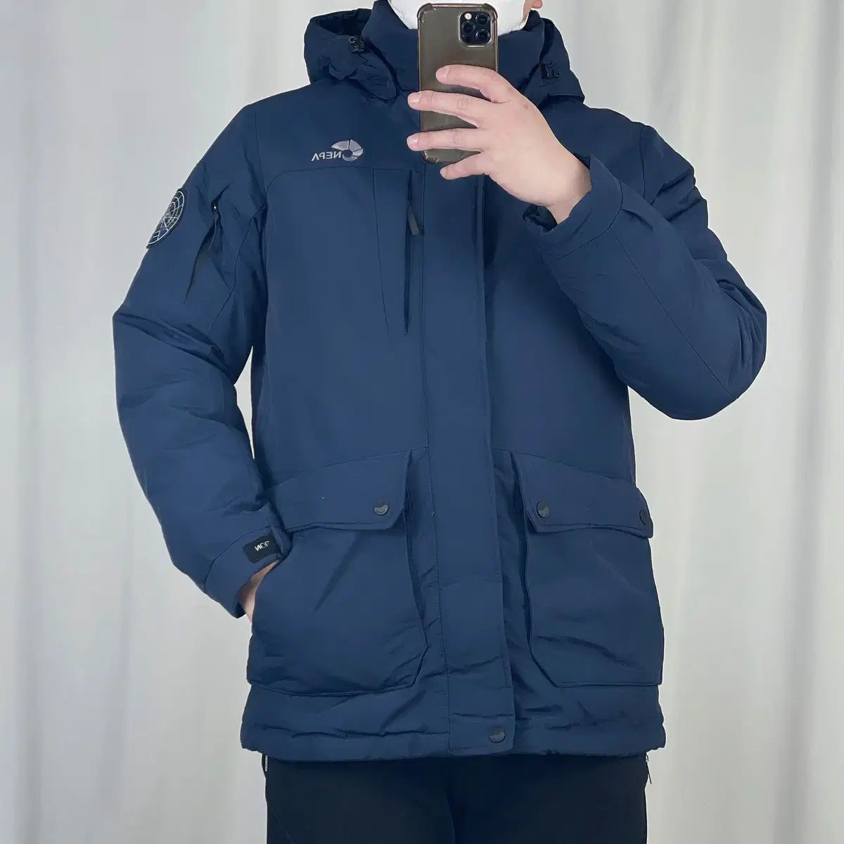 NEPA(ネパ) ネイビー ダックダウン ダウンジャケット 100 250108