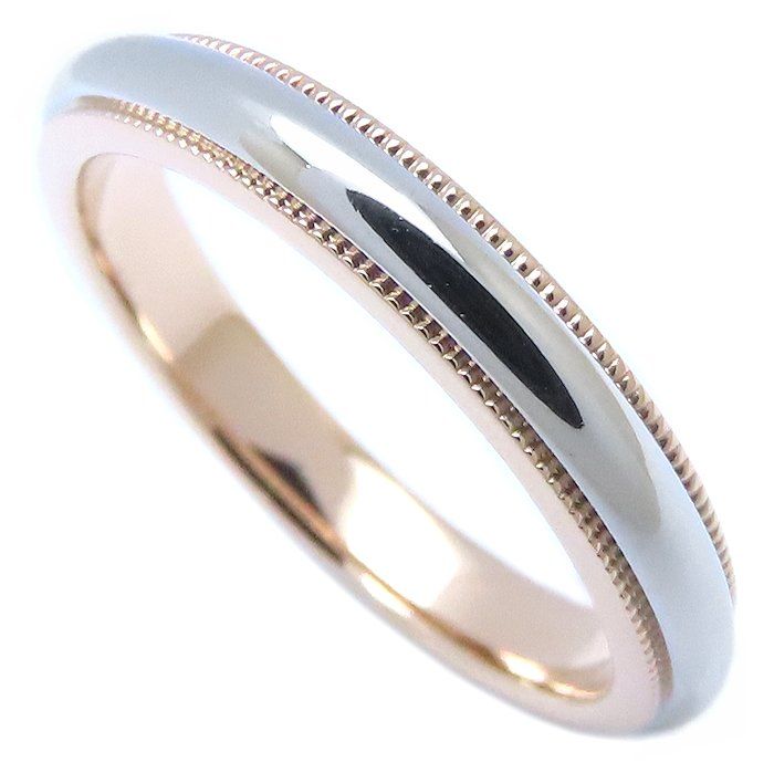 ティファニー　プラチナ　リング　14号　ミルグレイン 4mm幅　ブランド　レア 楽天市場】TIFFANY&Co. ティファニー ノーツバンドミルグレイン